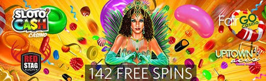 142 Free Spins & More at Red Stag Casino, Fair Go, Slotocash, Uptown Aces & Uptown Pokies