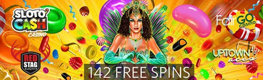 142 Free Spins & More at Red Stag Casino, Fair Go, Slotocash, Uptown Aces & Uptown Pokies