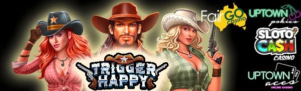 45 No Deposit Free Spins on Trigger Happy Slot, plus more