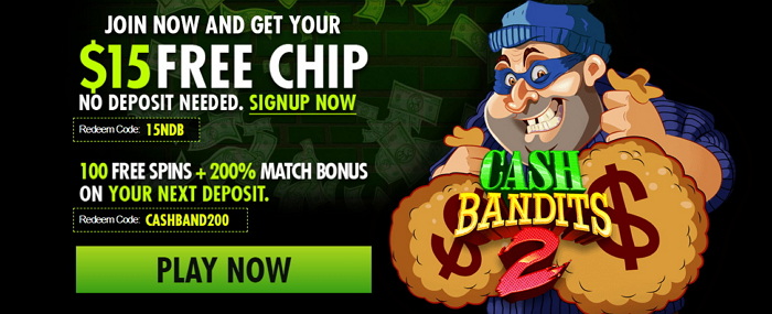 $15 Free Chip & 200% Match + 100 Free Spins at RagingBull Casino