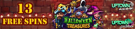 13 No Deposit Free Spins Halloween Treasures Slot