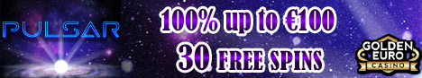 100% up to €100 & 30 Free Spins on Pulsar Slot RTG
