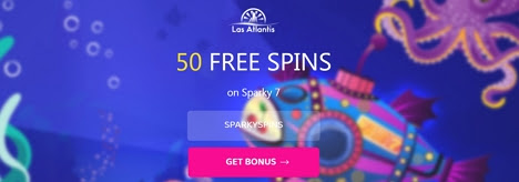 50 Free Spins on Sparky 7 at Las Atlantis Casino